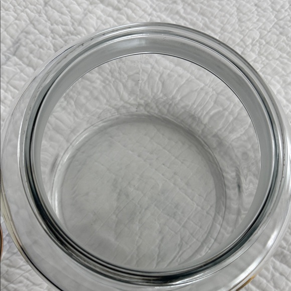 MacKenzie-Childs Blue and White Glass Jar - Picture 6 of 7